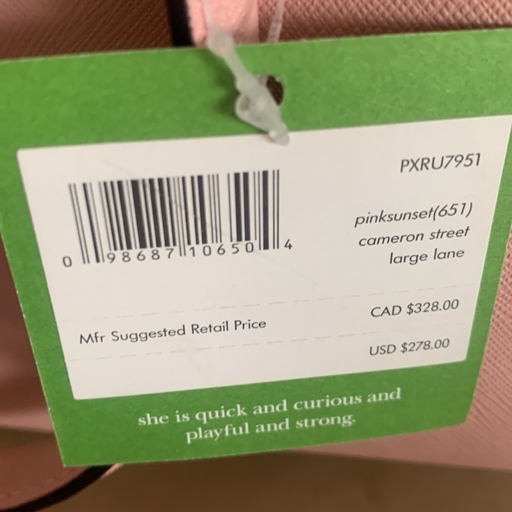 NWT Kate Spade Cameron Street Large Lane Purse in Pink Sunset - Picture 3 of 8